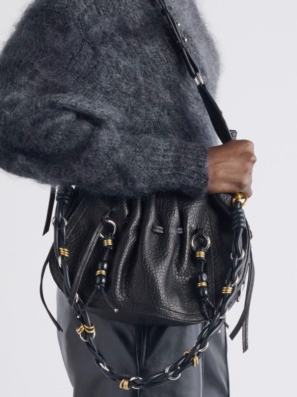 Isabel Marant bolton bubble leather shoulder bag - Picture 3 of 16